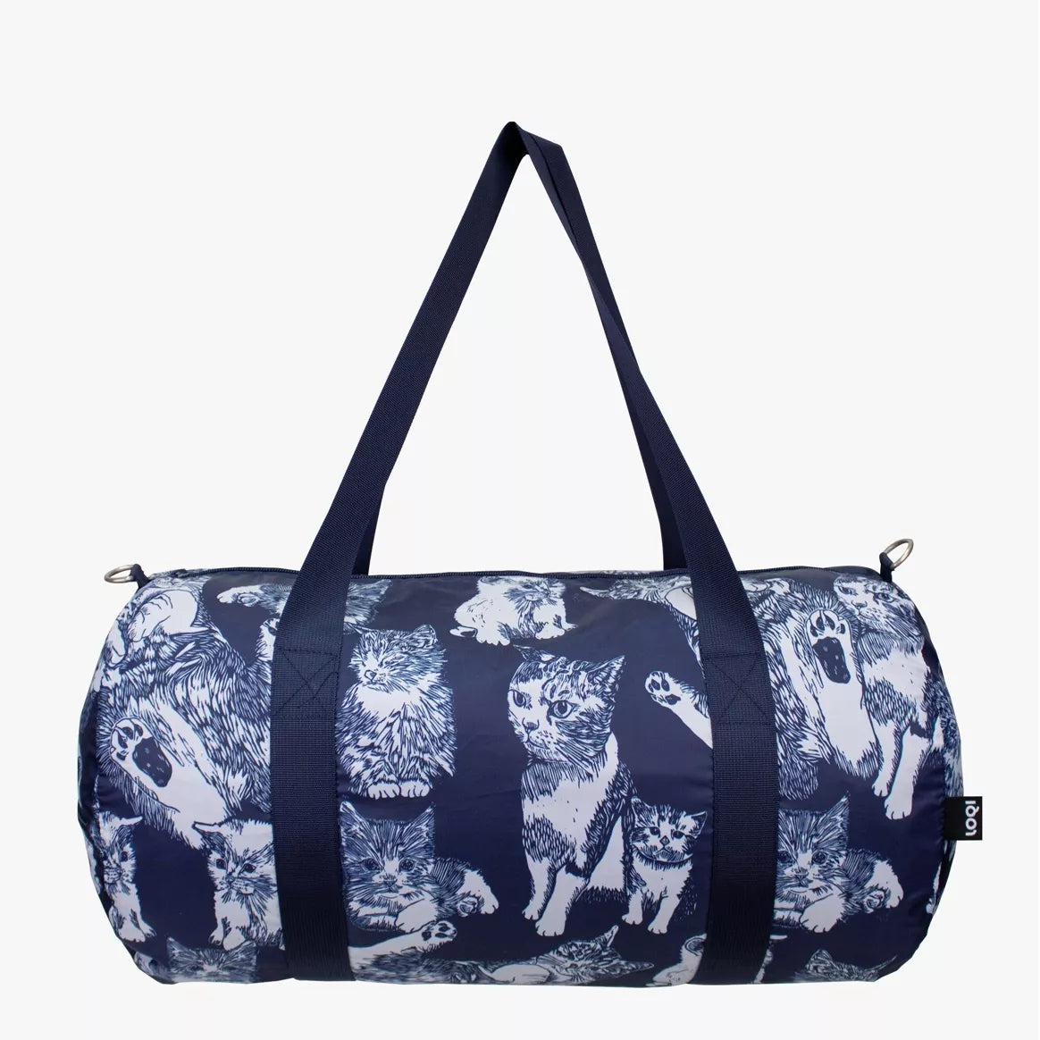 Τσάντα ταξιδιού Loqi Red Poppy Bee Cats Weekender