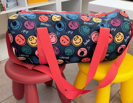 Loqi Smiley boys and girls weekender activity bag