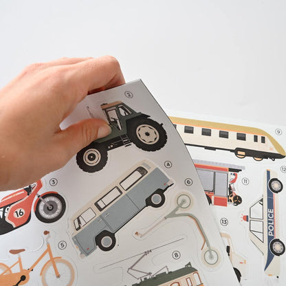 Set of magnets with Ferflex land vehicles 