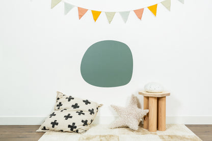 Μαγνητικός αυτοκόλλητος πίνακας οβάλ-χρωματιστό πράσινο