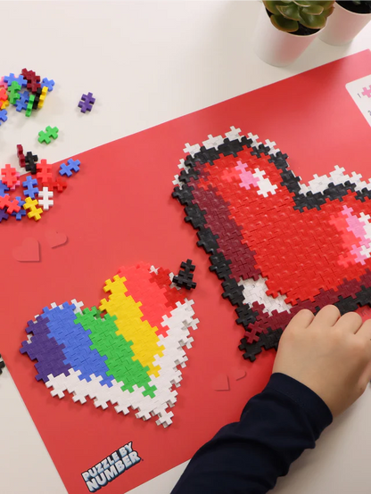 Hearts-Plus-Plus τουβλάκια puzzle by number, 250 κομμάτια