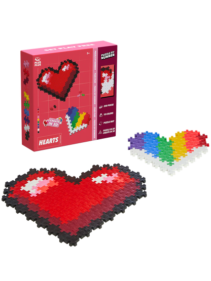 Hearts-Plus-Plus τουβλάκια puzzle by number, 250 κομμάτια