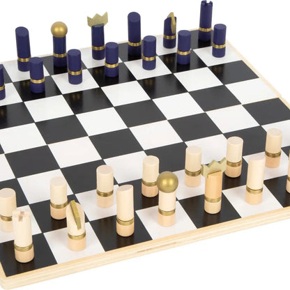 Ξύλινο σετ σκάκι-ντάμα-τάβλι "Gold Edition"