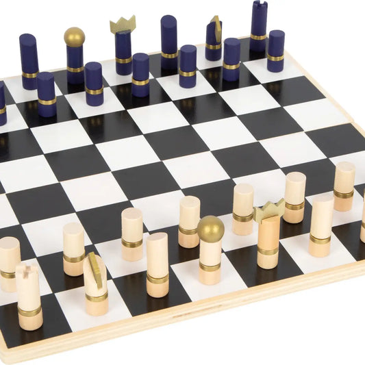 Ξύλινο σετ σκάκι-ντάμα-τάβλι "Gold Edition"