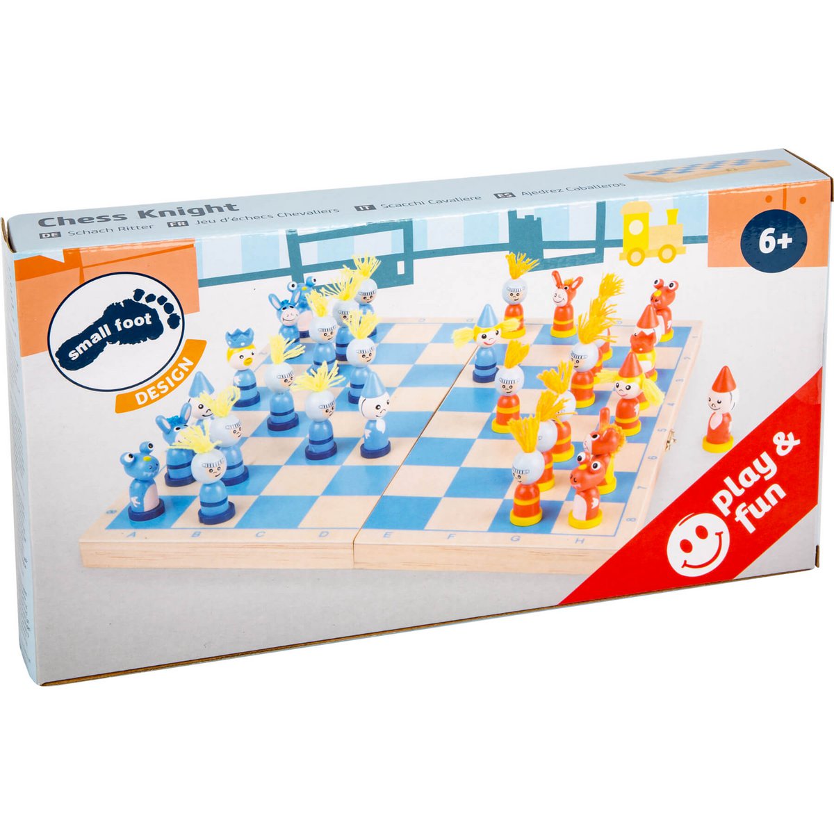 Ξύλινο σετ σκάκι "Ιππότες" για παιδιά