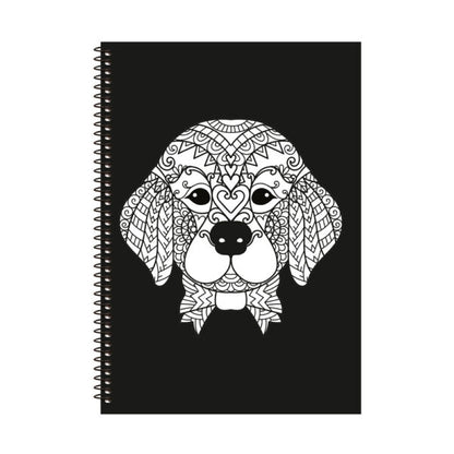 Τετράδιο Velvet B5 σπιράλ 2 θεμάτων, ριγέ, σκύλος