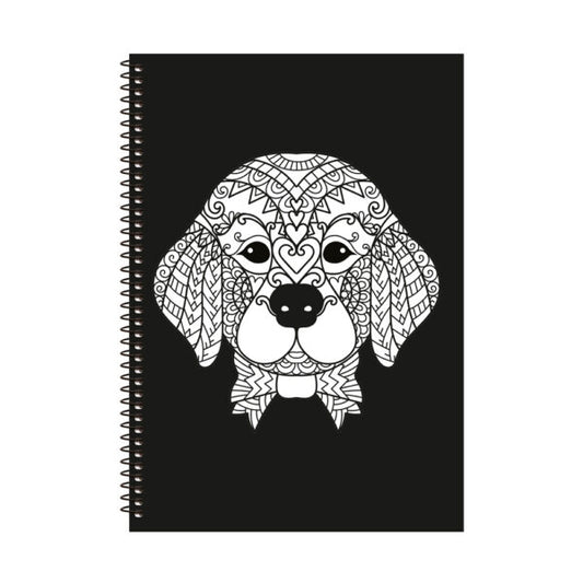 Τετράδιο Velvet B5 σπιράλ 2 θεμάτων, ριγέ, σκύλος