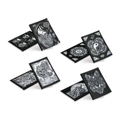 Τετράδιο Velvet A5 βιβλιοδετημένο, ριγέ, ηλιοτρόπια