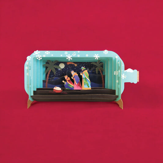 Greeting card "The Three Wise Men", pop up 3D